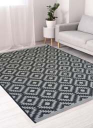 Rackhams County Genesis Black Rug – Indoor & Outdoor - 67X200 cm - thumbnail 5