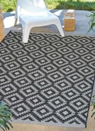 Rackhams County Genesis Black Rug – Indoor & Outdoor - 67X200 cm - thumbnail 6