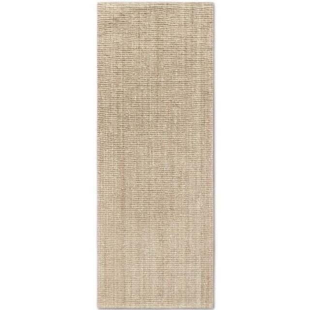 Rackhams Jute Rug Rosalie Natural Cream - 80X300 cm