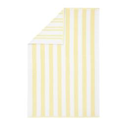 Rackhams Reversible Stripe Cotton Jacquard Towel Yellow - Bath Towel - Yellow - thumbnail 5