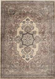 Rackhams Raja Medallion Vintage Rug – Brown Heritage Elegance - 160X235 cm - thumbnail 1