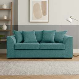 Rackhams Monaco Chenille Fabric 3 Seater Sofa - Pink - thumbnail 4