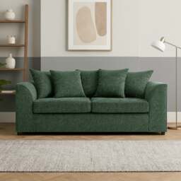 Rackhams Monaco Chenille Fabric 3 Seater Sofa - Pink - thumbnail 6