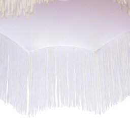 Rackhams Classic Chic Victorian Shape Pendant Light Shade in Blush Pink Velvet - thumbnail 4