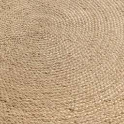 Rackhams Braided Jute Rug Round Rangpur Natural Cream - Ø 140 cm - thumbnail 2