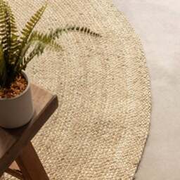 Rackhams Braided Jute Rug Round Rangpur Natural Cream - Ø 140 cm - thumbnail 6