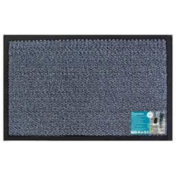 Rackhams Heavy Duty Commodore Backed Barrier Door Floor Mat, Blue, 40x60cm - thumbnail 1