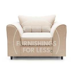 Rackhams Casper Chenille Fabric Armchair - Beige