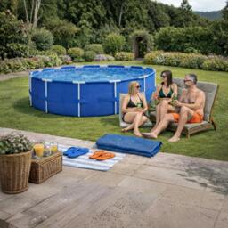 Rackhams 4-in-1 Intex 10 ft x 30in Metal Frame Pool Set with Filter Cartridge, Pump & Pool Cover - thumbnail 5