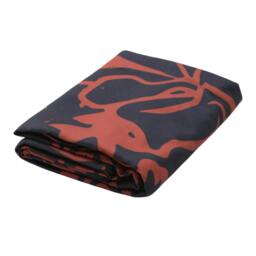 Rackhams Floral Travel Microfibre Towel - Orange/Black - One Size - Orange/Black - 100% Mixed - thumbnail 2