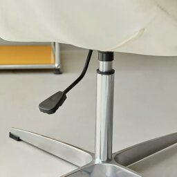 Rackhams Tane Swivel Office Chair, Cream Flannelette - thumbnail 2