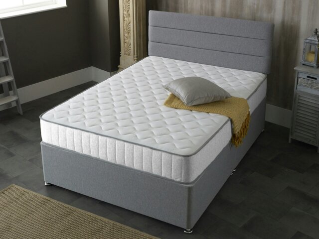 Rackhams Victoria White Castle Hybrid Mattress - Plush Comfort, Durable Design - White - 1 - European Single Mattress (90cm x 200cm) - image 1