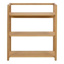 Rackhams Ludza Rectangular Bookcase With 3 Shelves in Oak - Brown - Wood - 1 - thumbnail 2
