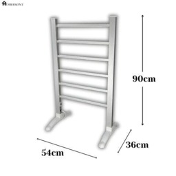 Rackhams Electric Heated Clothes Airer Dryer Rack 90W Indoor Free Standing Deluxe Energy Efficient - thumbnail 2