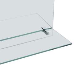 Rackhams Wall Mirror with Shelf 50x70 cm Tempered Glass - thumbnail 4