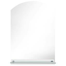 Rackhams Wall Mirror with Shelf 50x70 cm Tempered Glass - thumbnail 3