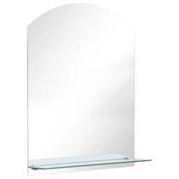 Rackhams Wall Mirror with Shelf 50x70 cm Tempered Glass - thumbnail 2