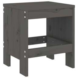 Rackhams Garden Stools 2 pcs Grey 40x36x45 cm Solid Wood Pine - thumbnail 3