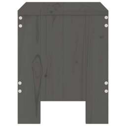 Rackhams Garden Stools 2 pcs Grey 40x36x45 cm Solid Wood Pine - thumbnail 5