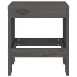 Rackhams Garden Stools 2 pcs Grey 40x36x45 cm Solid Wood Pine - thumbnail 4