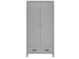 Rackhams Haven Wardrobe with 1 Drawer 2 Doors Dove Grey - Grey - thumbnail 4