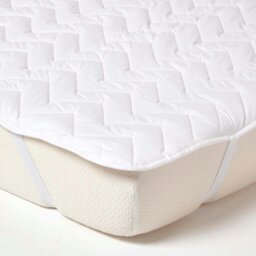 Rackhams Cotton Deep Quilted Super King Size Mattress Topper - thumbnail 2