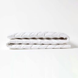 Rackhams Cotton Deep Quilted Super King Size Mattress Topper - thumbnail 5