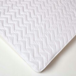 Rackhams Cotton Deep Quilted Super King Size Mattress Topper - thumbnail 4