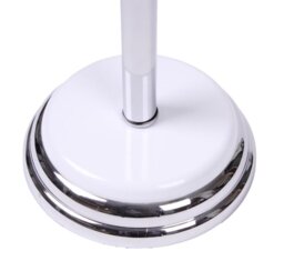 Rackhams Opera White/Chrome Freestanding Spare Toilet Roll Holder - thumbnail 4