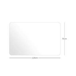 Rackhams Chair Mat for Hard Floors - Frosted - 90x120 cm with lip - thumbnail 5