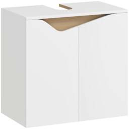 Rackhams Under Sink Cabinet, Bathroom Sink Cabinet for Basin without Pedestal - Particle Board, MDF - Modern minimalist - White - thumbnail 2