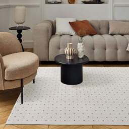 Rackhams Carmel Cream-Blue Dots Rug - 6080 - 160X230 cm - thumbnail 6