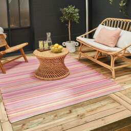 Rackhams Rainbow Outdoor Rug Pink - 1020 - 120X160 cm - thumbnail 5