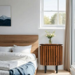 Rackhams Osburn Mango Wood Bedside Table - Wood - 1 - 50X35X60cm (LXDXH) - thumbnail 5