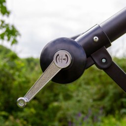 Rackhams Green 3m LED Cantilever Parasol & Plain Base - thumbnail 6