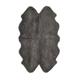 Rackhams New Zealand Sheepskin - Short Curly Wool - Rug 180x110 cm - Black - thumbnail 5