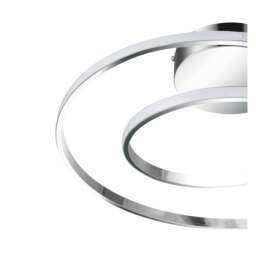 Rackhams Alston Double Ring LED Ceiling Light - Brushed Brass - thumbnail 6