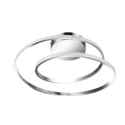 Rackhams Alston Double Ring LED Ceiling Light - Brushed Brass - thumbnail 4