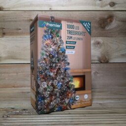 Rackhams 1000 LED 25m Indoor Outdoor Christmas Multi Function Mains Operated String Lights with Timer in Multicoloured - thumbnail 5