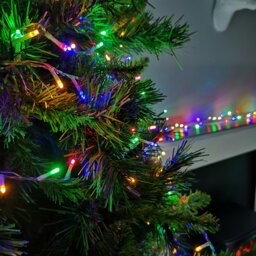Rackhams 1000 LED 25m Indoor Outdoor Christmas Multi Function Mains Operated String Lights with Timer in Multicoloured - thumbnail 3