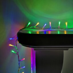Rackhams 1000 LED 25m Indoor Outdoor Christmas Multi Function Mains Operated String Lights with Timer in Multicoloured - thumbnail 2