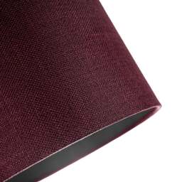 Rackhams Contemporary and Sleek Purple Plain Linen Fabric Drum Lamp Shade 60w Maximum - thumbnail 5