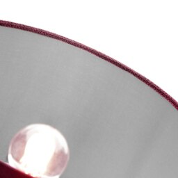Rackhams Contemporary and Sleek Purple Plain Linen Fabric Drum Lamp Shade 60w Maximum - thumbnail 4