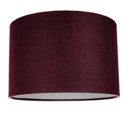 Rackhams Contemporary and Sleek Purple Plain Linen Fabric Drum Lamp Shade 60w Maximum