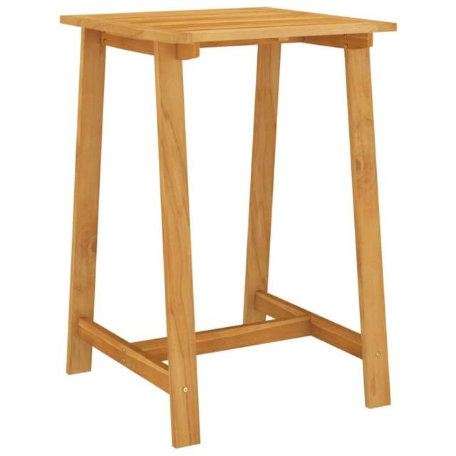 Rackhams Garden Bar Table 70x70x104 cm Solid Acacia Wood