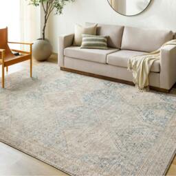 Rackhams Becki Owens Marlene-Vintage Green Beige Traditional Vintage Boho Rug - 117 x 170 cm