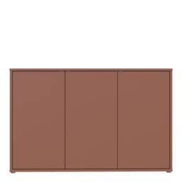 Rackhams Alice Springs 3 Door Sideboard with Push-to-Open Doors in Terracotta - W 154.2 X  H 99.1 X  D 34.9cm - Terracotta - 1 - thumbnail 3
