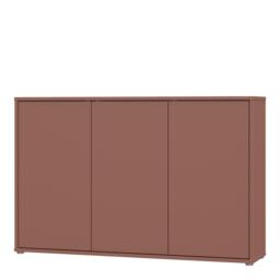 Rackhams Alice Springs 3 Door Sideboard with Push-to-Open Doors in Terracotta - W 154.2 X  H 99.1 X  D 34.9cm - Terracotta - 1 - thumbnail 4