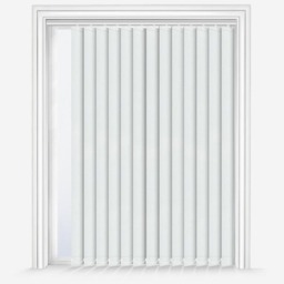 Rackhams White Dimout Vertical Blind 89mm Slats 240cm Drop - 60cm - thumbnail 1