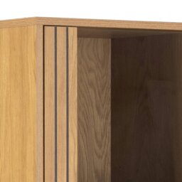 Rackhams Jaipur Display Cabinet With 4 doors and 6 Shelves in Wild Oak - Full Assembly Required - Wild Oak - Matt - thumbnail 6